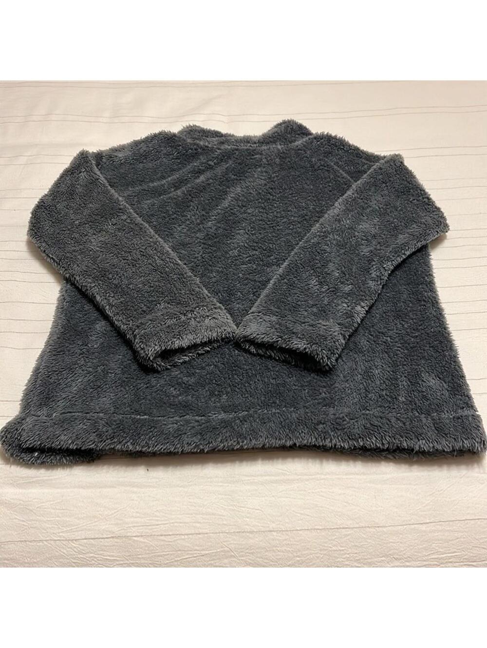 Jane and Bleecker Cream Faux Fur Sweater Top Size S Like New - Picture 2 of 7